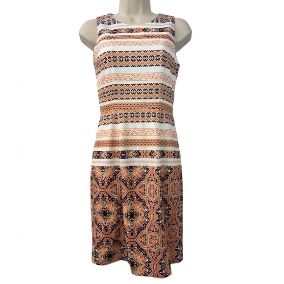 Cremieux Women’s Multicolor Patterned Sleeveless Short Dress Size 0 - Picture 1 of 14